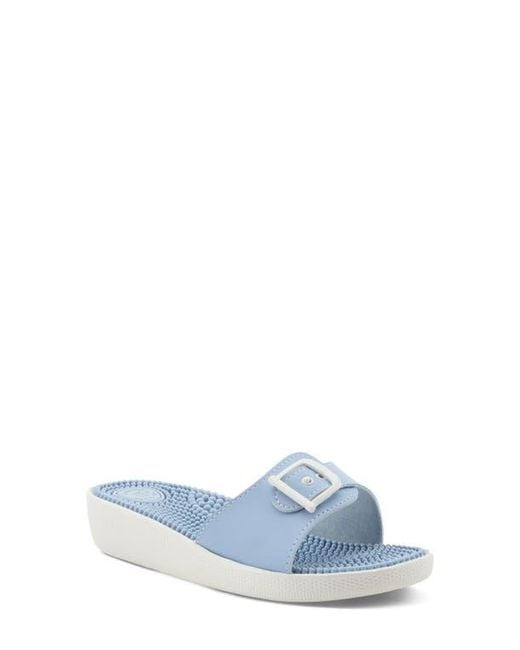 Flexus by Spring Step White Sabala Slide Sandal