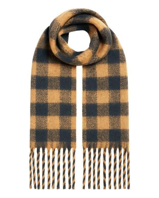 Yumi' Black Checked Super Soft Scarf