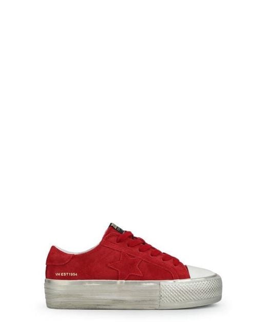 Vintage Havana Red Amaze Platform Metallic Sneaker