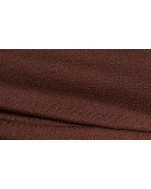 Naked Wardrobe Brown Shirred Apron Halter Top