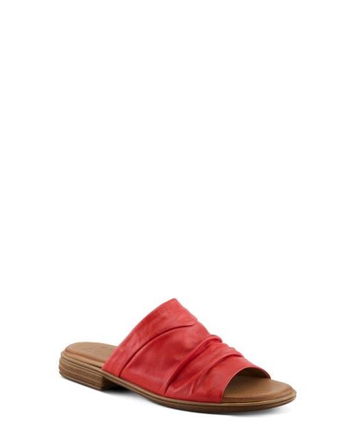 Spring Step Red Jaleel Slide Sandal