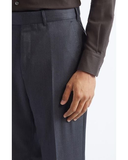 Zegna Blue Centoventimila Wool Trousers for men