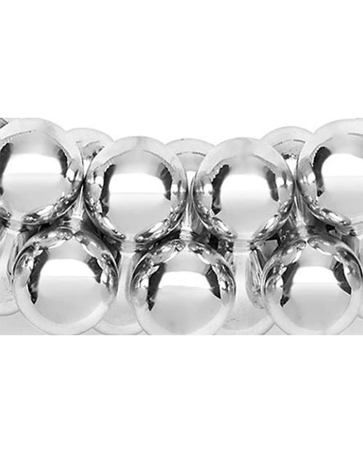 Lagos Metallic Caviar Bubbly Beaded Collar Necklace