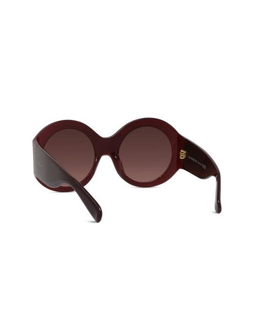Givenchy Brown Cocoon 56Mm Round Sunglasses