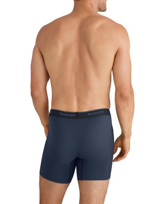 Tommy John Blue 3-Pack Comfort Micro 6-Inch Boxer Briefs for men