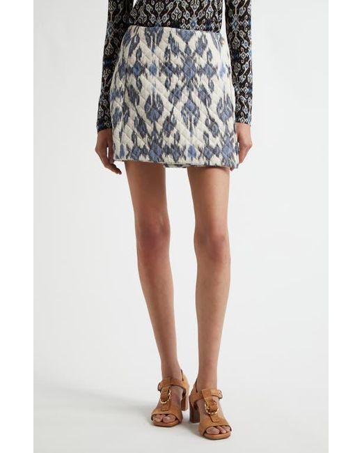 Ulla Johnson Black Zina Quilted Wrap Miniskirt