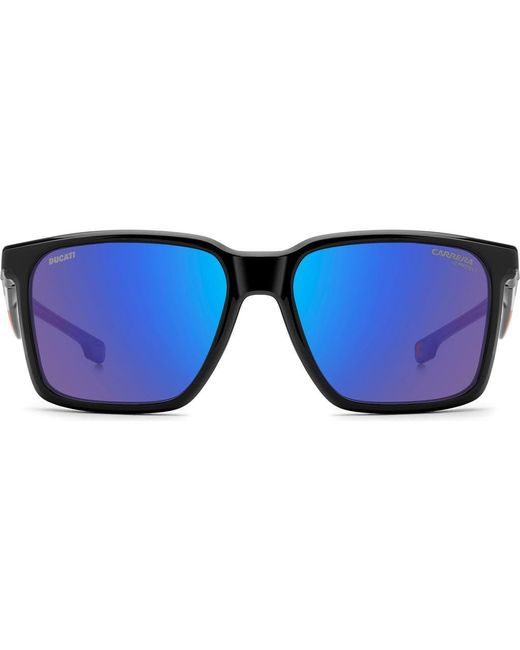 Carrera Blue X Ducati 56Mm Rectangular Sunglasses for men