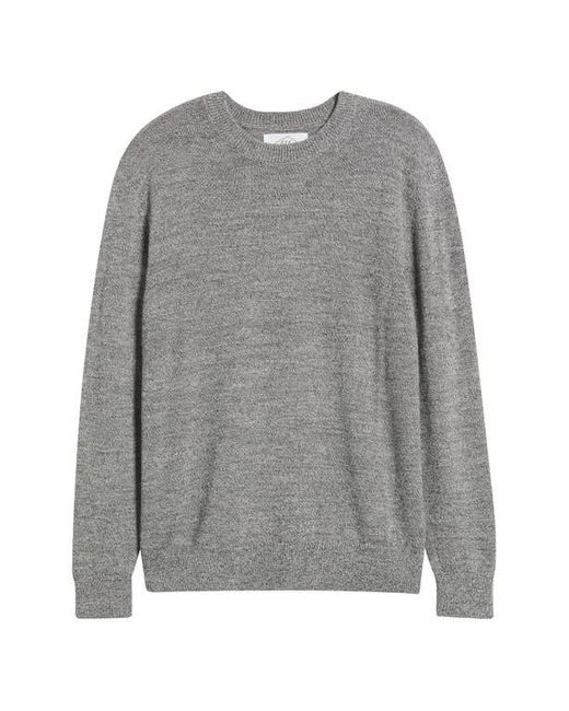 Alex Crane Gray Campo Merino Wool Crewneck Sweater for men