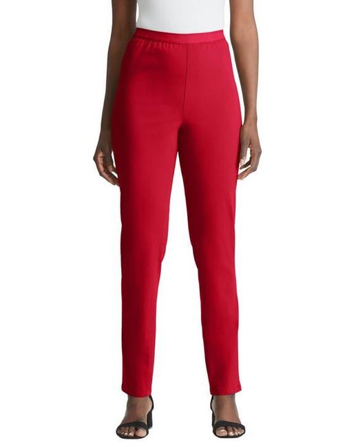 Jessica London Red Stretch Denim Straight-Leg Jegging