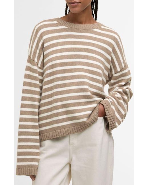 Barbour Natural Rosie Stripe Cotton & Cashmere Sweater