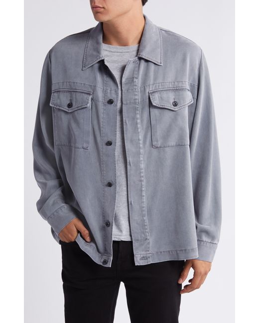 7 For All Mankind Gray Shirt Jacket for men