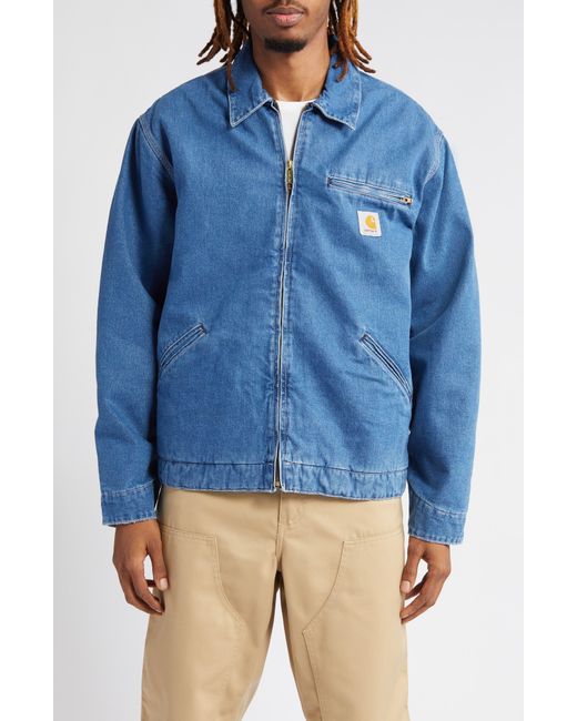 Carhartt Blue Detroit Denim Jacket for men