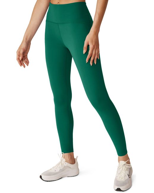 Beyond Yoga Green Powerbeyond Strive High Waisted Midi leggings
