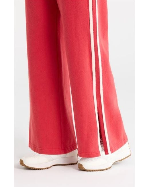 Marine Layer Red Cloud 9 Side Stripe Wide Leg Sweatpants