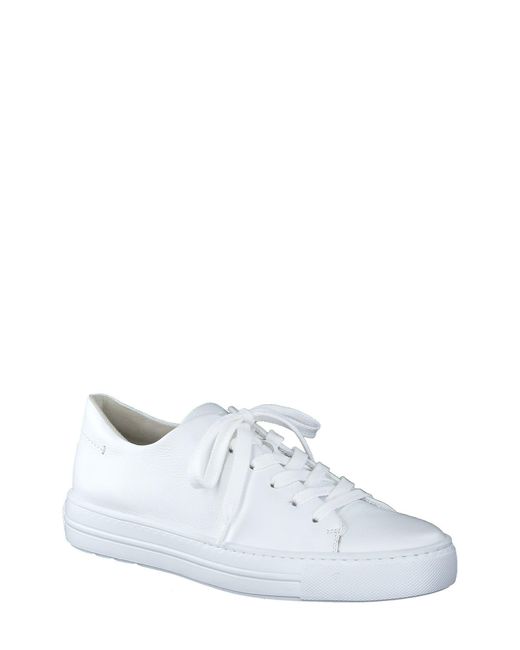 Paul Green Newport Leather Sneaker in White | Lyst