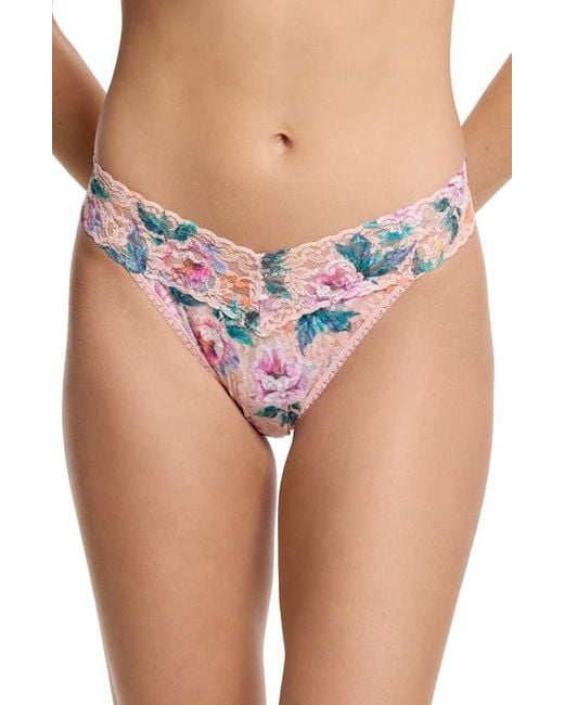 Hanky Panky Pink Print Original Rise Thong