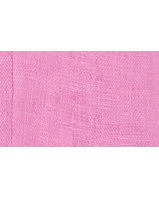 Vitamin A Pink Vitamin A Playa Pocket Linen Cover-up Button-up Shirt