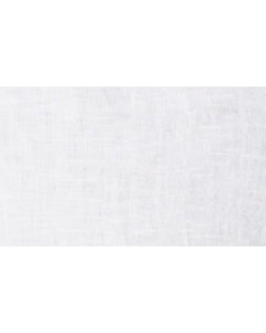 Fair Harbor White Island Linen Blend Button-Up Shirt for men