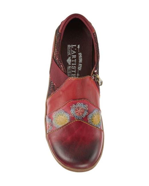 Spring Step Red Lata Flat