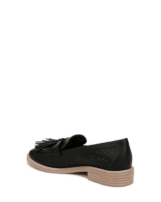 Franco Sarto Black Carolyn Low Tassel Loafer