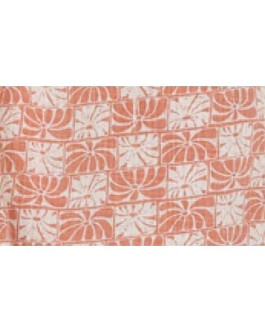 Rip Curl Pink Williams Cotton Blend Cover-Up Sundress