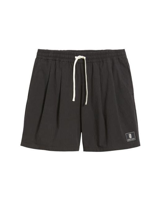 Standard Issue Blue Camp Pleated Shorts for men