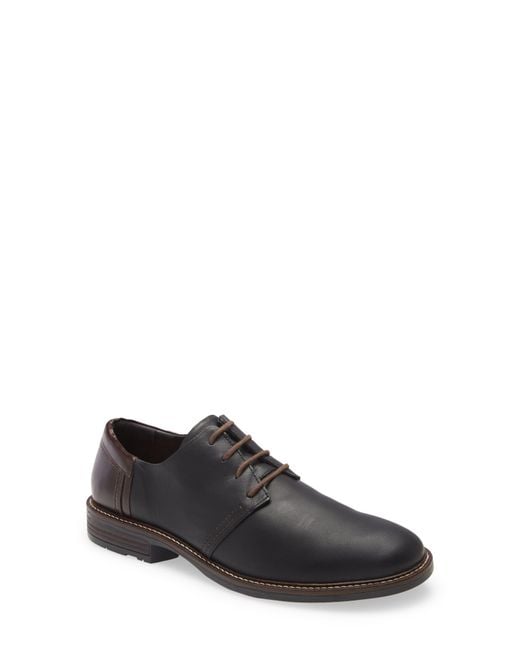 Naot Black Plain Toe Derby for men