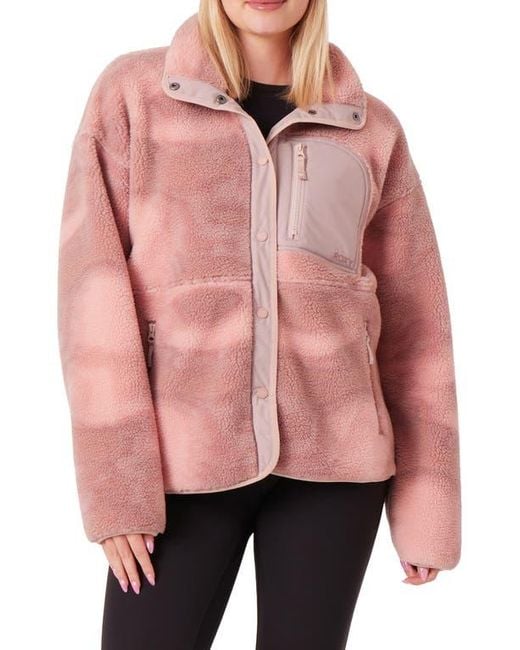 Roxy Pink Axel Fleece Jacket