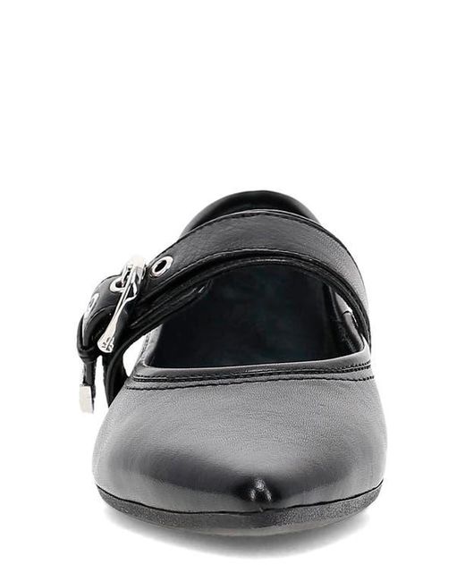 Frye Black Heather Pointed Toe Mary Jane Flat