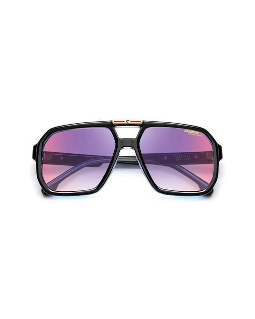 Carrera Purple Victory 60mm Gradient Square Sunglasses
