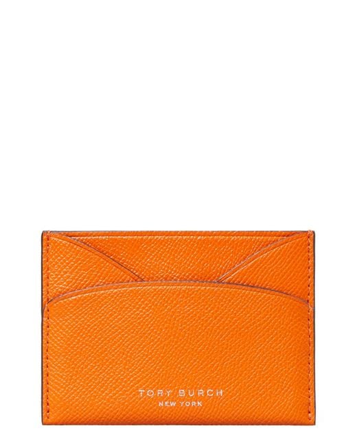 Tory Burch Orange Romy Card Case