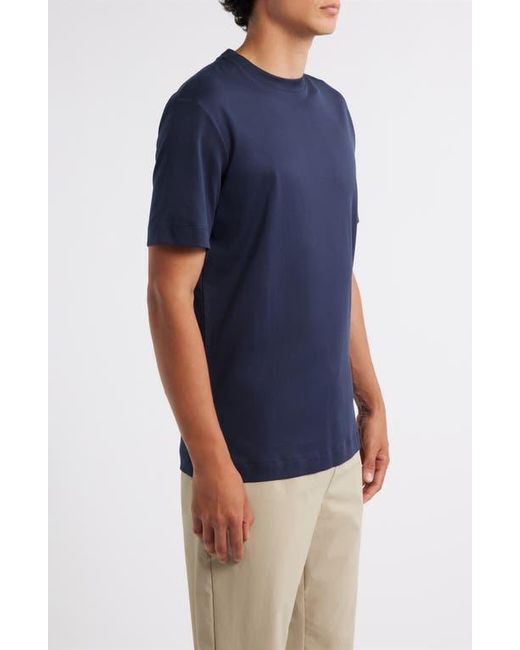 Aurélien Blue Aur1 Solid Cotton T-Shirt for men