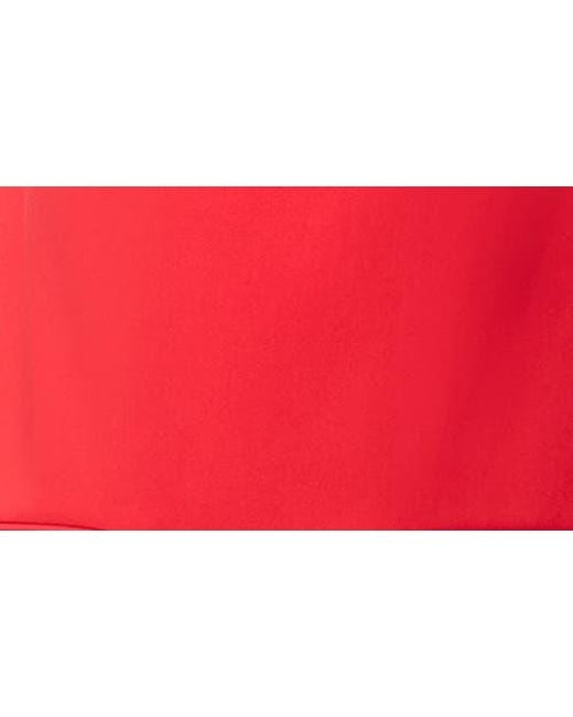 French Connection Red Square Neck Shift Minidress