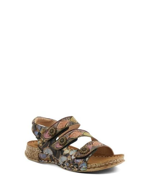 Spring Step Multicolor Versa Slingback Wedge Sandal