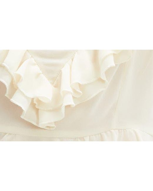 Bardot Natural Alire Ruffle Crop Camisole