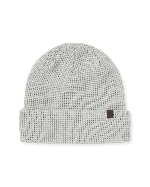 Travis Mathew Gray Cloud Waffle Beanie for men