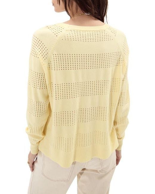 DELUC Natural Creta Openwork Sweater
