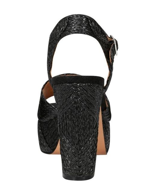 Marc Fisher Black Calyn 2 Platform Sandal