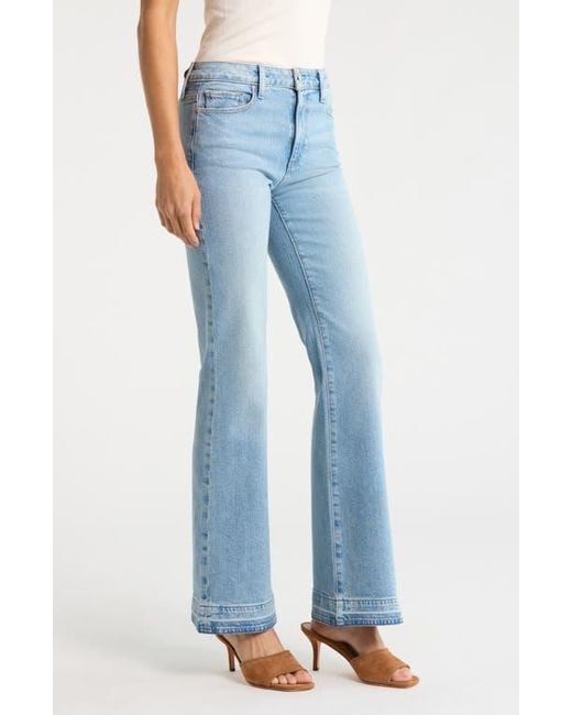 PAIGE Blue Sofia Release Hem Flare Jeans
