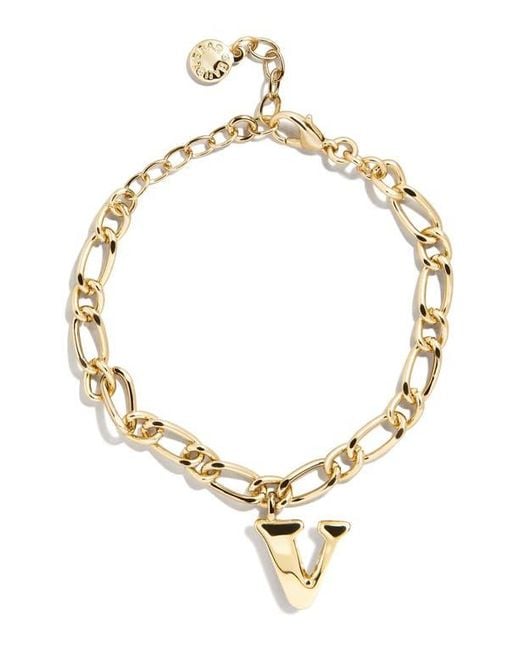 BaubleBar Metallic Annika Initial Bracelet