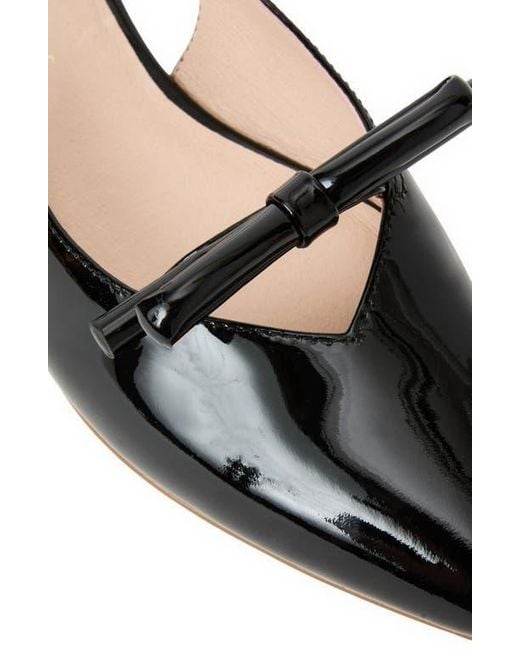 Jack Rogers Black Lennox Slingback Pointed Toe Pump