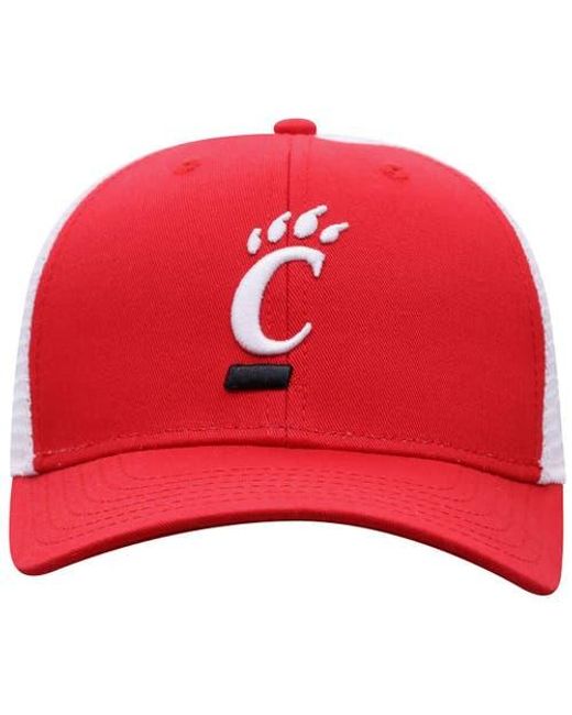 Top Of The World Red Cincinnati Bearcats Victory Baseline Adjustable Trucker Hat for men