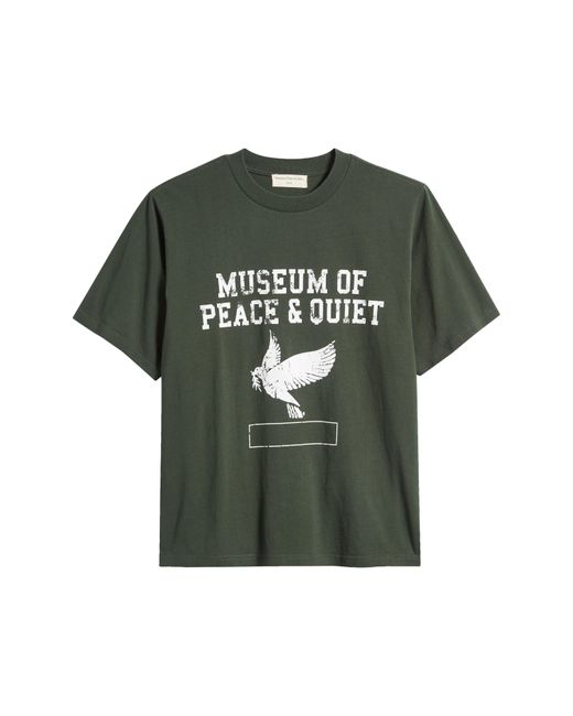 Museum of Peace & Quiet Green P. E. Graphic T-shirt for men