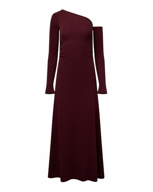 WeWoreWhat Red Long Sleeve Off Shoulder Dress