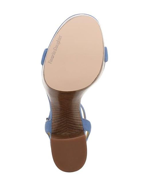 FAVORITE DAUGHTER Blue Ruby Ankle Strap Platform Sandal