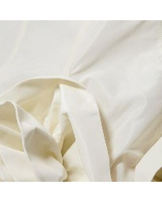 Karen Millen White Taffeta Rosette Woven Mini Dress