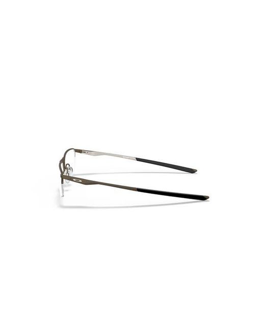 Oakley Gray 54Mm Rectangle Optical Glasses for men