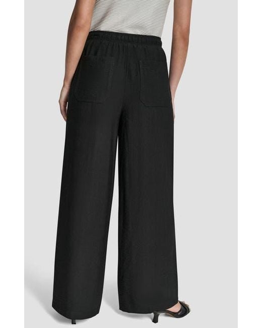DKNY Black Drawstring Pants