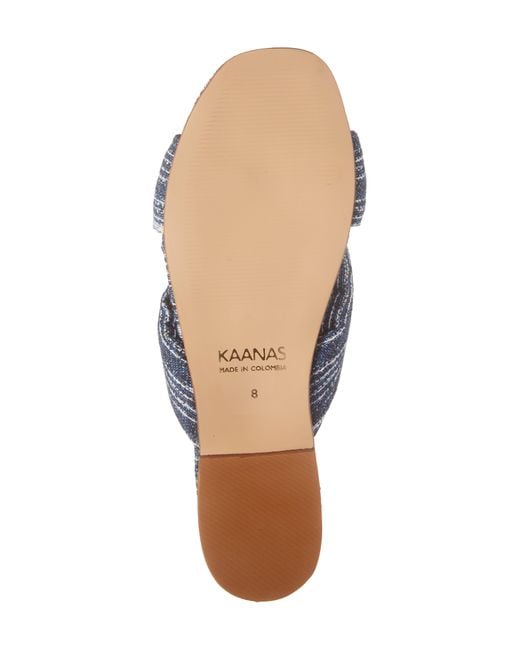 Kaanas Blue Pacifico Slide Sandal