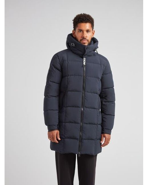 Jacket Blue Ez Hooded Boxed Puffer Coat for men